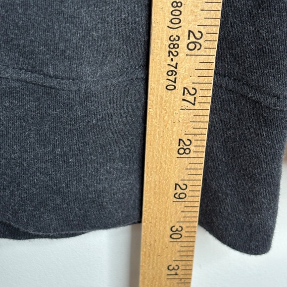 Pact Organic Cotton Airplane Button Tunic L Henley Charcoal Minimalist Lounge - Picture 8 of 11